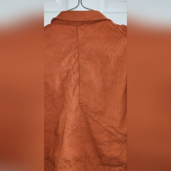 Rag & Bone XXS Cropped Burnt Orange Military Style Jacket - Picture 6 of 16